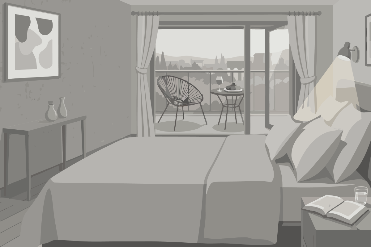 Habitación Deluxe con terraza y vistas al mar
